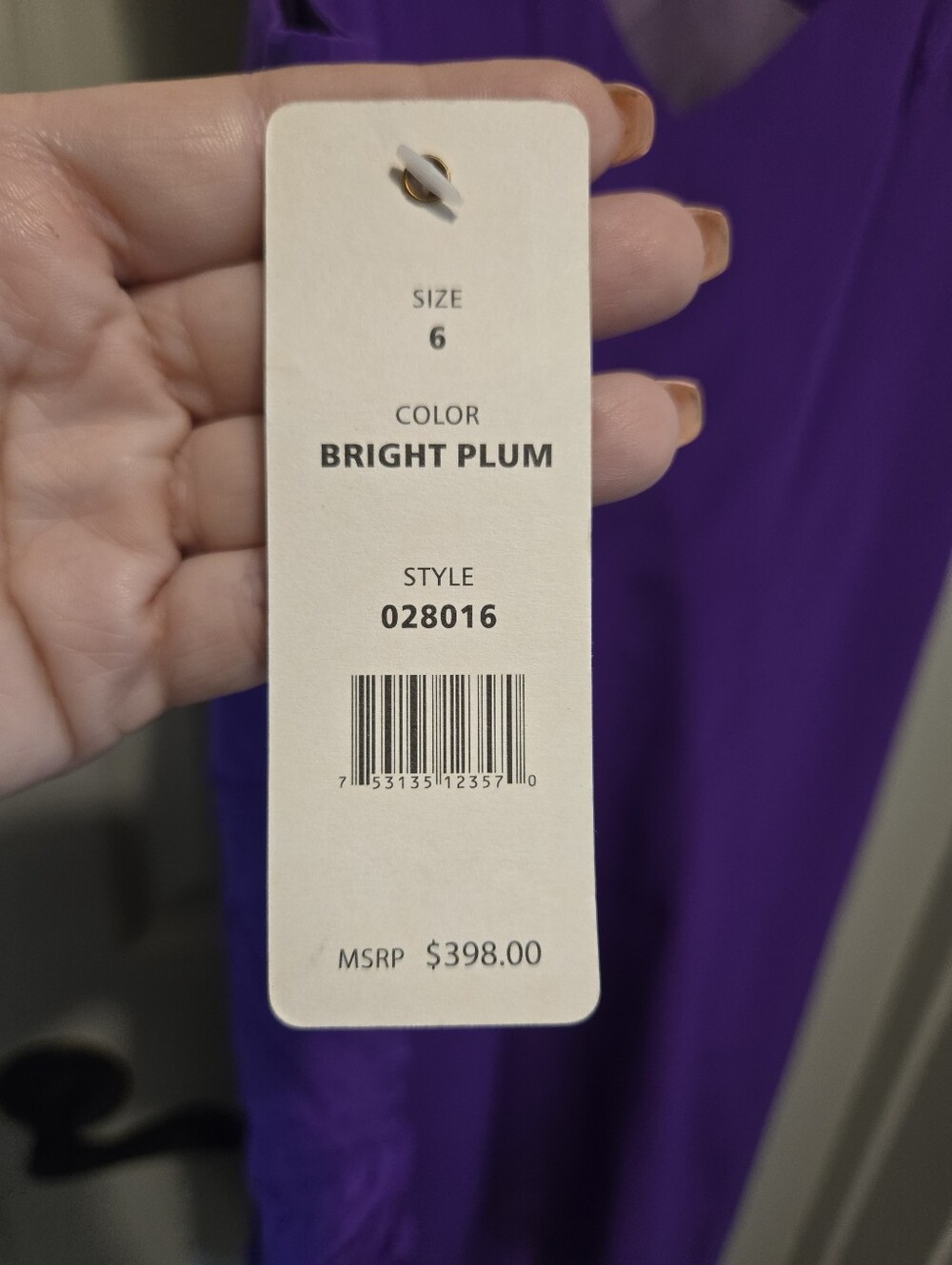 Cluny Textured Sheath Dress In Bright Plum Sz 6 Msrp $398 - Picture 5 of 5